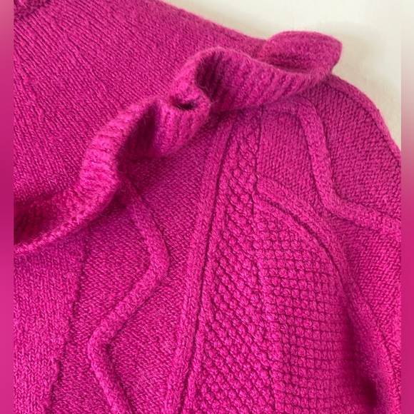 Ted Baker London Pink Knit Ruffle Peplum pullover Sweater - Picture 5 of 14